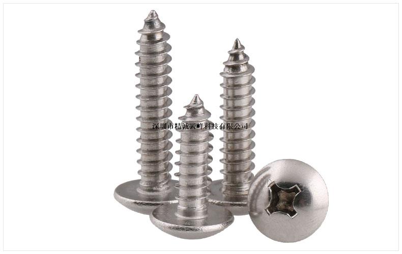 304不銹鋼大扁頭自攻螺絲釘木螺釘 十字槽蘑菇頭螺絲釘2 304不銹鋼大扁頭自攻螺絲釘木螺釘 十字槽蘑菇頭螺絲釘2