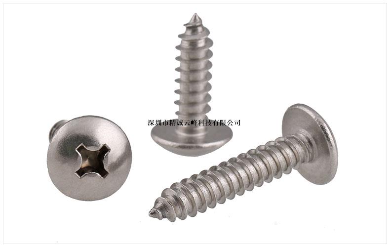 304不銹鋼大扁頭自攻螺絲釘木螺釘 十字槽蘑菇頭螺絲釘3 304不銹鋼大扁頭自攻螺絲釘木螺釘 十字槽蘑菇頭螺絲釘3