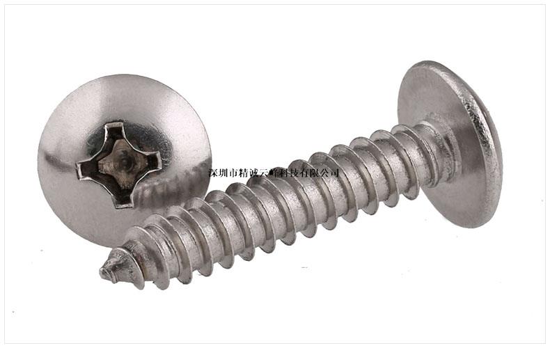 304不銹鋼大扁頭自攻螺絲釘木螺釘 十字槽蘑菇頭螺絲釘4 304不銹鋼大扁頭自攻螺絲釘木螺釘 十字槽蘑菇頭螺絲釘4