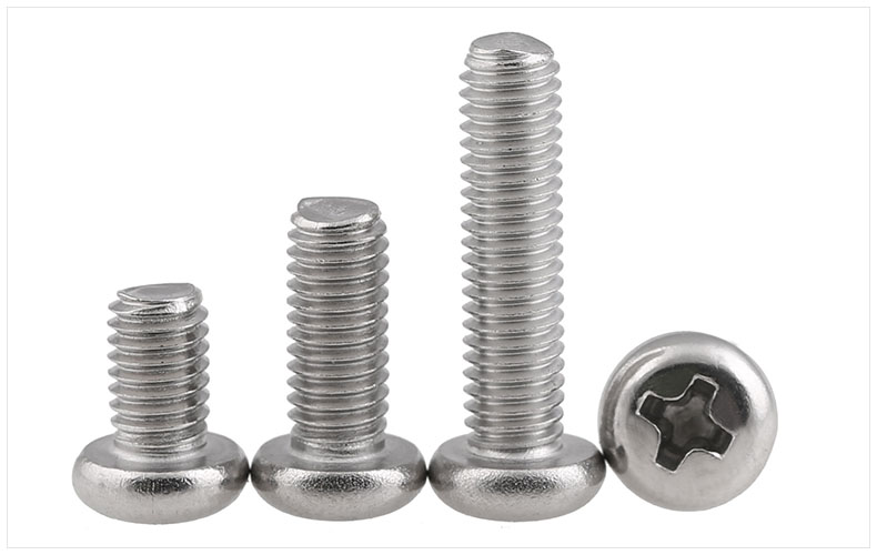 304不銹鋼螺絲 半圓頭十字槽螺栓 盤頭機牙開關(guān)螺絲釘4