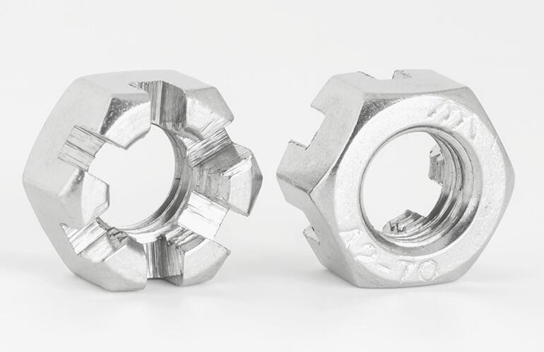 304不銹鋼六角開槽螺母 槽型螺帽4 304不銹鋼六角開槽螺母 槽型螺帽4