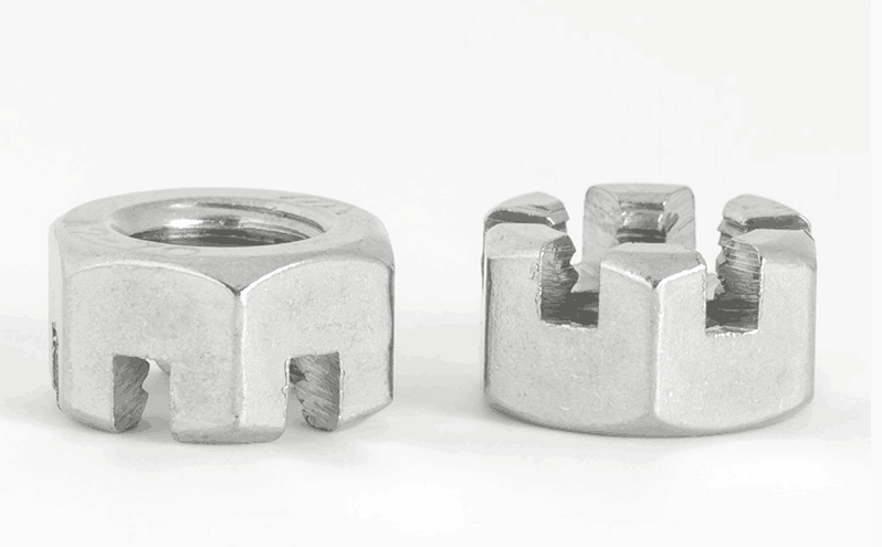 304不銹鋼六角開槽螺母 槽型螺帽 304不銹鋼六角開槽螺母 槽型螺帽