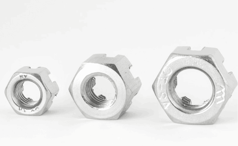 304不銹鋼六角開槽螺母 槽型螺帽2 304不銹鋼六角開槽螺母 槽型螺帽2