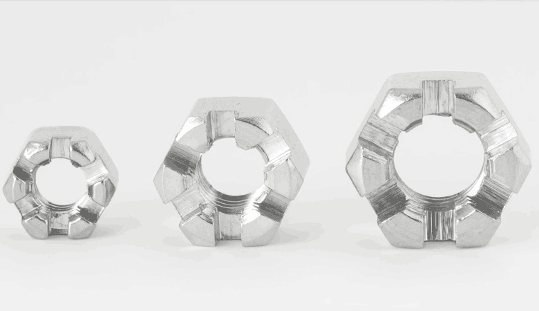 304不銹鋼六角開槽螺母 槽型螺帽3 304不銹鋼六角開槽螺母 槽型螺帽3