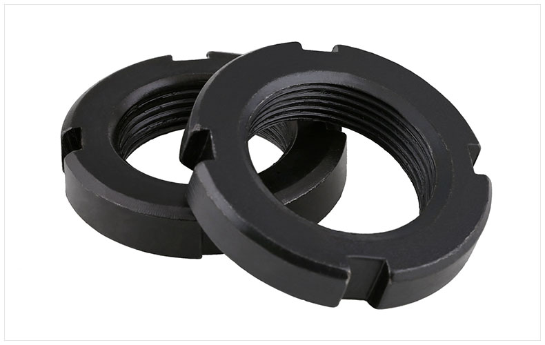 標(biāo)準(zhǔn)國(guó)標(biāo) GB812圓螺母 開(kāi)槽螺母 止退螺母 四槽螺母5