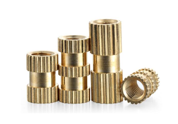 銅花螺母注塑滾花螺母 銅花螺母注塑滾花螺母