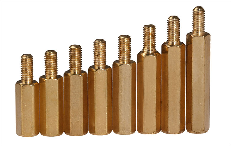 銅柱M3 單頭六角銅柱 銅柱螺絲 六角隔離柱【M3銅柱系列】螺絲帽5 銅柱M3 單頭六角銅柱 銅柱螺絲 六角隔離柱【M3銅柱系列】螺絲帽5
