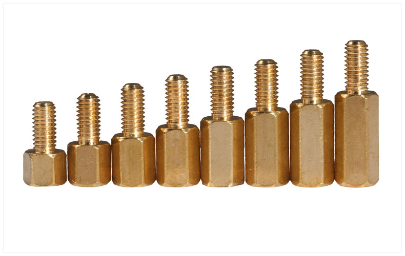 銅柱M3 單頭六角銅柱 銅柱螺絲 六角隔離柱【M3銅柱系列】螺絲帽7 銅柱M3 單頭六角銅柱 銅柱螺絲 六角隔離柱【M3銅柱系列】螺絲帽7